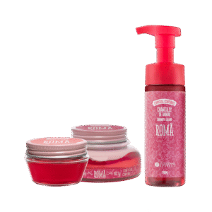 Combo Banho e Hidratação Romã: Chantilly, Gelatina e Geleia Hidratante